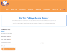 Tablet Screenshot of dentistpattayadentalclinic.com